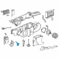 OEM 2000 Dodge Dakota HVAC Heater Blend Door Actuator Diagram - 55055982AA