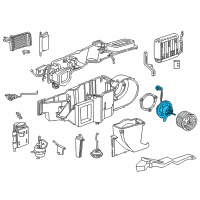 OEM Dodge Durango Motor-Blower With Wheel Diagram - 5015865AA