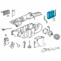 OEM 1997 Dodge Dakota EVAPORATOR-Air Conditioning Diagram - 4885441AA