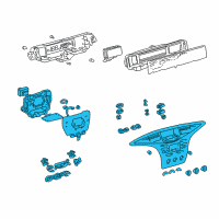 OEM 2002 Toyota Prius Dash Control Unit Diagram - 55930-47040-B0