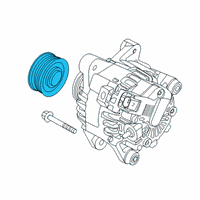 OEM 2019 Hyundai Elantra GT Pulley-Generator Diagram - 37320-2E221