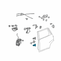 OEM 2019 Honda Fit Hinge, Right Rear Door (Lower) Diagram - 67920-SWA-H11ZZ