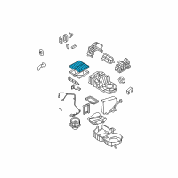 OEM 2008 Kia Sorento Cabin Air Filter Diagram - P87903E270A