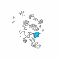 OEM Kia Sorento Core Assembly-Evaporator Diagram - 976073E260