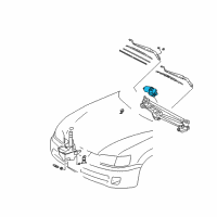 OEM 2004 Toyota Camry Front Motor Diagram - 85110-AA030