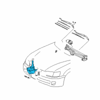 OEM Toyota Solara Washer Reservoir Diagram - 85315-AA040