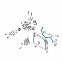 OEM 2011 Ford Escape Overflow Hose Diagram - 8L8Z-8C633-B