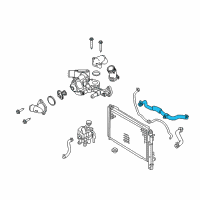 OEM Ford Escape Upper Hose Diagram - 9L8Z-8260-B