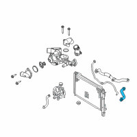OEM Ford Escape Upper Hose Diagram - 9L8Z-8286-B