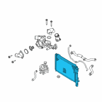 OEM Mercury Mariner Radiator Diagram - H2MZ-8005-R