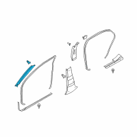 OEM Infiniti M45 Garnish Assy-Front Pillar, RH Diagram - 76911-CR000