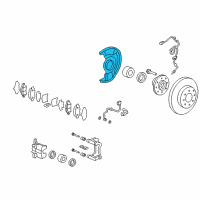 OEM Honda Fit Splash Guard Diagram - 45255-SAA-G50