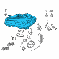 OEM 2018 BMW X5 Left Headlight Diagram - 63-11-7-317-109