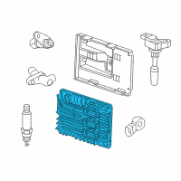 OEM Buick Enclave Engine Control Module Assembly (W/ 2nd Mpu)E39A No Start (2Byte) Diagram - 12653998