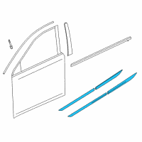 OEM 2019 Acura RLX Body Side Molding Diagram - 08P05-TY2-270