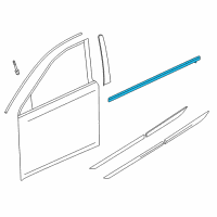 OEM Acura RLX Molding Assembly, Right Front Door Diagram - 72410-TY2-A01