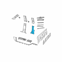 OEM 2009 Dodge Ram 1500 Panel-C Pillar Diagram - 1EB78DK2AB