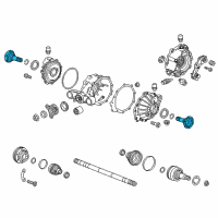 OEM 2015 Cadillac CTS Output Shaft Diagram - 23154589