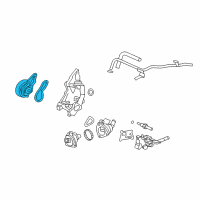 OEM 2012 Acura TSX Water Pump Diagram - 19200-R40-A01