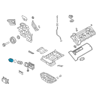 OEM Hyundai Cap-Oil Filter Diagram - 26332-3F300