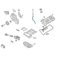 OEM Hyundai Genesis Oil Level Gauge Guide Diagram - 26612-3F300
