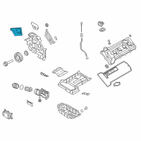 OEM 2016 Kia K900 Cover Assembly-Timing Chain, Upper Diagram - 213703F401