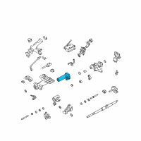 OEM 2000 Lexus LS400 Tube Assy, Steering Column Diagram - 45870-50030