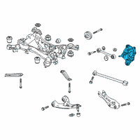 OEM Honda Passport Knuckle Complete Right, Rear Diagram - 52210-TGS-A00