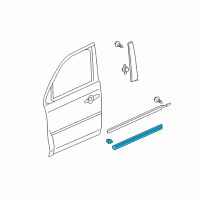 OEM 2014 Honda Pilot Protector, R. FR. Door *NH731P* (CRYSTAL BLACK PEARL) Diagram - 75302-SZA-A22ZK