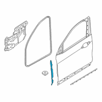 OEM BMW X2 Caulking A-Pillar Front Door Left Diagram - 51-76-7-420-825