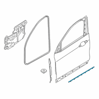 OEM 2019 BMW X2 Caulking For Door Sill Front Door Left Diagram - 51-76-8-498-353