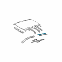 OEM Toyota Tacoma Drip Weatherstrip Diagram - 62382-89101