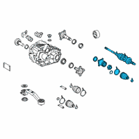 OEM Lexus RX450h Shaft Assembly, Rear Drive Diagram - 42340-48140