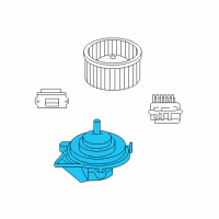 OEM 2008 Dodge Durango Motor-Blower With Wheel Diagram - 5061381AA