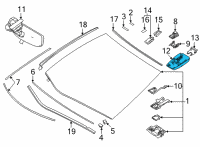 OEM 2022 Toyota Mirai Mirror Cover Diagram - 86466-62070