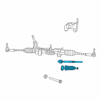 OEM Jeep Compass Kit-Inner End Diagram - 68040224AB