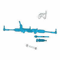 OEM Dodge Caliber Rack And Pinion Gear Diagram - 5154515AC