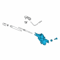 OEM 2017 Kia Sportage Motor & Linkage Assembly Diagram - 98700D9000