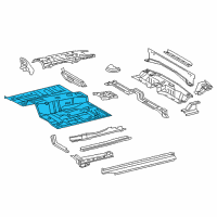 OEM Toyota Tacoma Front Floor Pan Diagram - 58111-04410