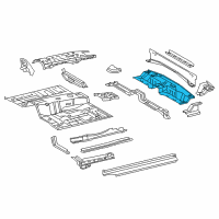 OEM 2005 Toyota Tacoma Rear Floor Pan Diagram - 58311-04040