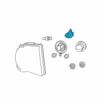 OEM 2007 Chrysler Aspen Socket-Side Marker Diagram - 68003492AA