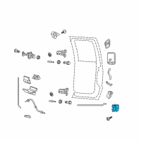 OEM 2012 Lincoln Navigator Latch Diagram - CL3Z-1626412-A