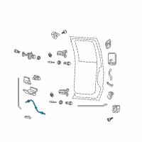 OEM 2004 Ford F-350 Super Duty Cable Assembly Diagram - F81Z-26266A46-AA