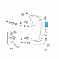 OEM 2013 Ford F-350 Super Duty Handle, Outside Diagram - DC3Z-3626604-BD