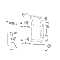 OEM 2006 Ford F-250 Super Duty Latch Rods Diagram - F81Z-2522153-AA