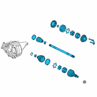 OEM 2014 Cadillac CTS Axle Assembly Diagram - 20817951