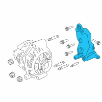 OEM 2009 Pontiac G8 Mount Bracket Diagram - 92068767