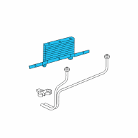 OEM 2012 Cadillac Escalade Auxiliary Cooler Diagram - 20880895