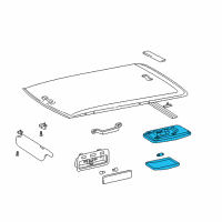 OEM Toyota Echo Interior Lamp GRAY Diagram - 81240-12060-P0