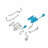 OEM 2019 BMW M2 Turbocharger, Cylinders 1-3 Diagram - 11-65-7-849-650